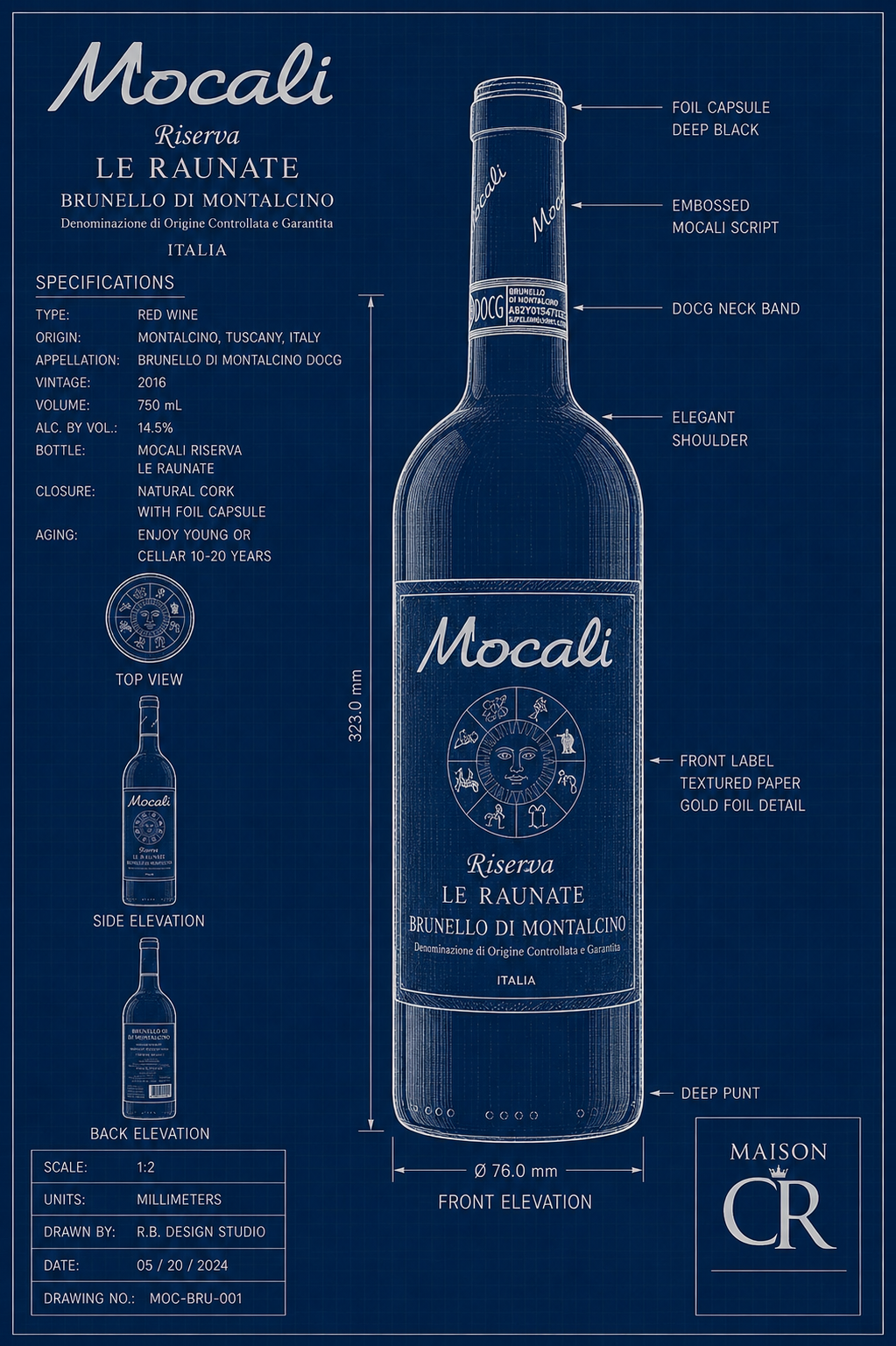 Mocali Riserva Le Raunate Blueprint