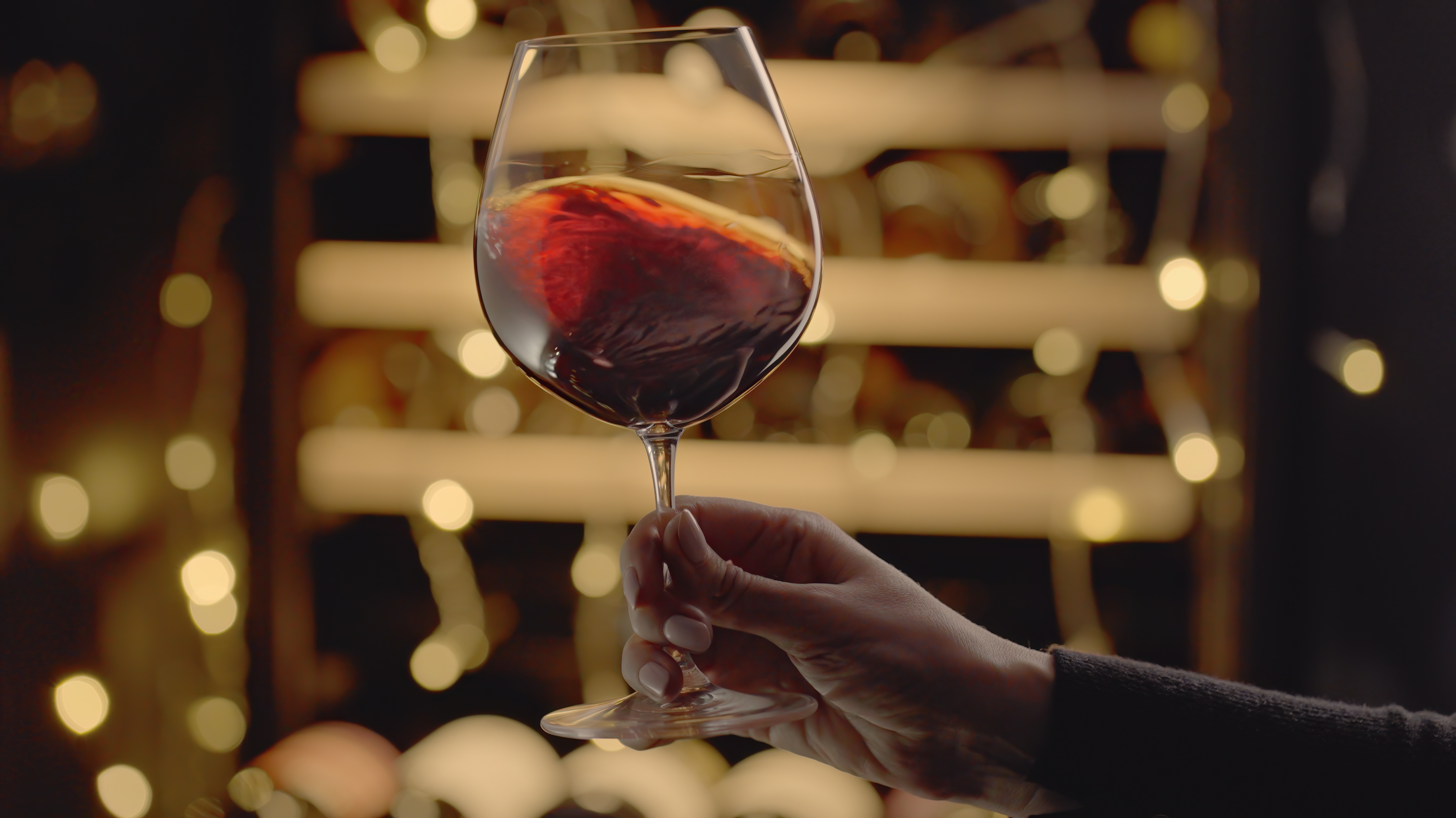 Wine being evaluated in cellar